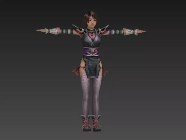 Ancient Warrior Girl 3d model Ancient Warrior Girl 3d model
