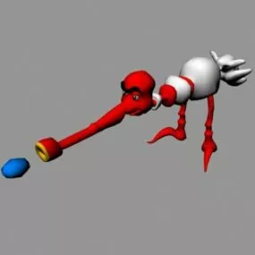 Angry Bird Shooter Character 3d model