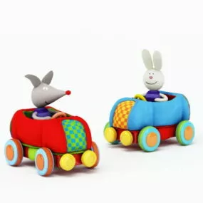 Animal Toy Car 3d model