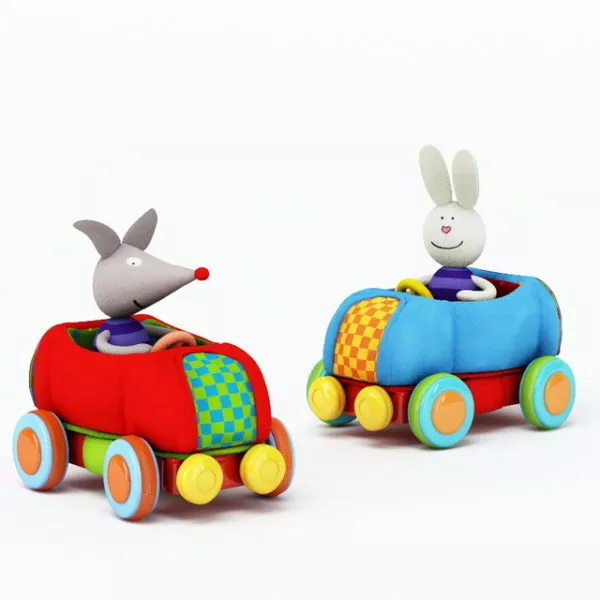 Animal Toy Car 3d model Animal Toy Car 3d model