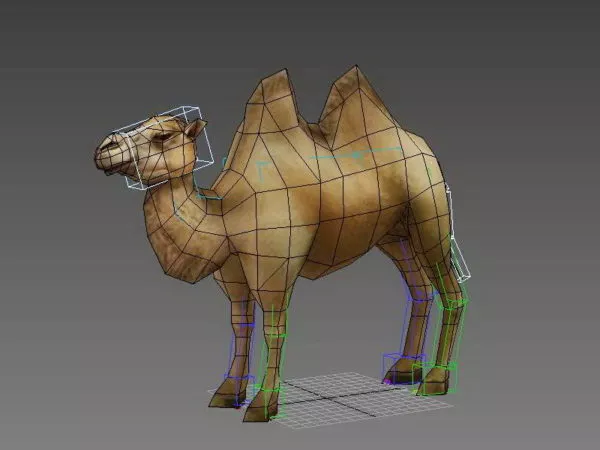 Animated Bactrian Camel Rig 3d model Animated Bactrian Camel Rig 3d model