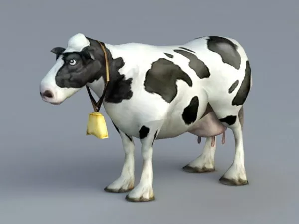 Animal Animated Cow Rig 3d model Animal Animated Cow Rig 3d model