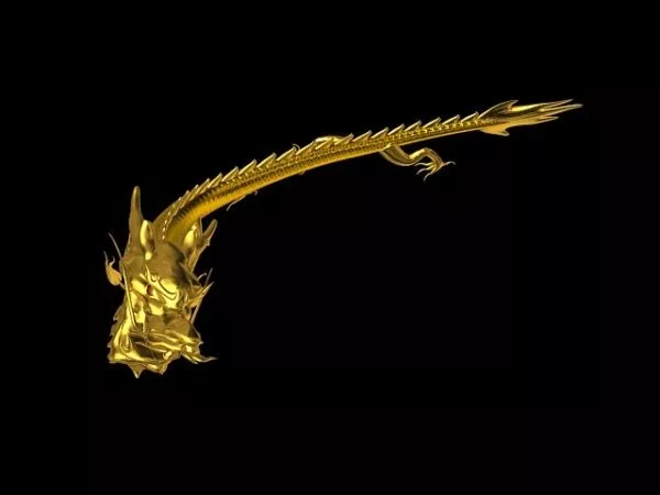 Evil Dragon Head 3d model