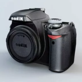 Animated Nikon D40x Digital Slr 3d model