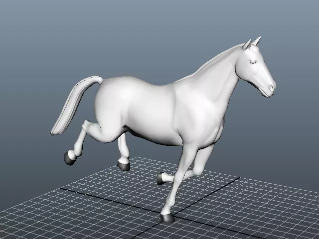 Animated Running Horse 3d model Animated Running Horse 3d model