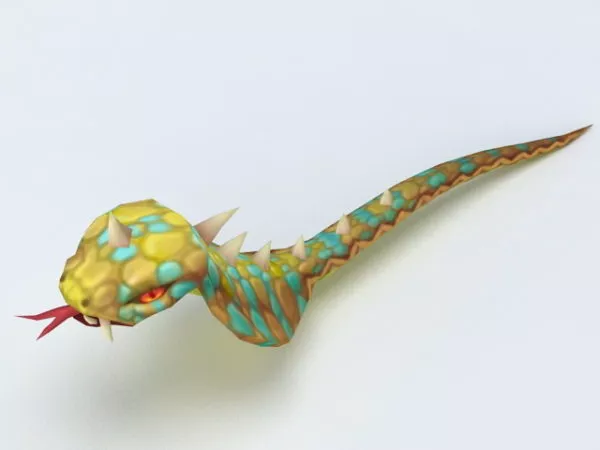 Animated Spitting Cobra Snake 3d model Animated Spitting Cobra Snake 3d model
