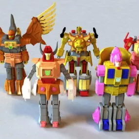 Animated Transformers 3d model