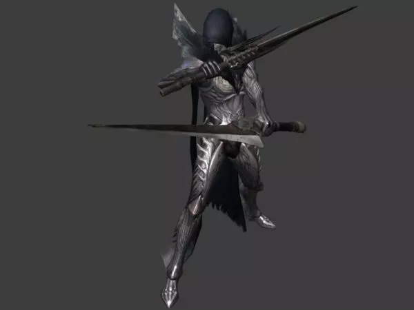 Animated Female Warrior Rigged 3d model Animated Female Warrior Rigged 3d model