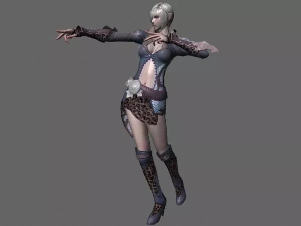 Human Rigged Biped Character 3d model