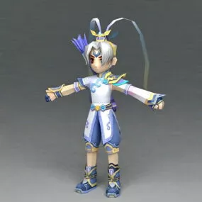 Anime Archer Boy 3d model