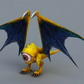 Anime Bat Monster 3d model