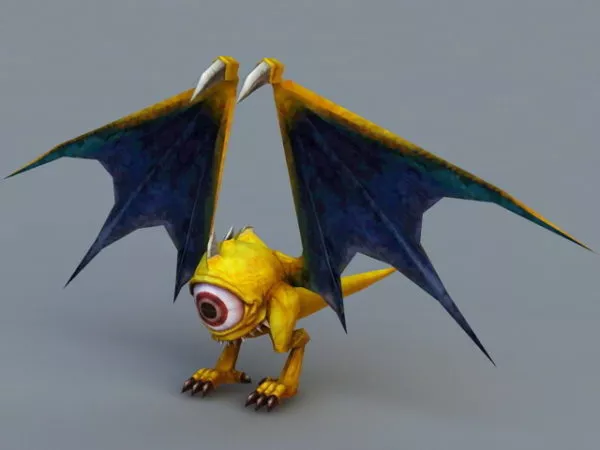 Anime Bat Monster 3d model Anime Bat Monster 3d model