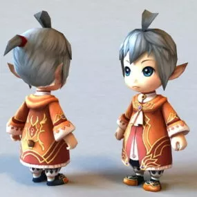 Anime Boy Character 3d model