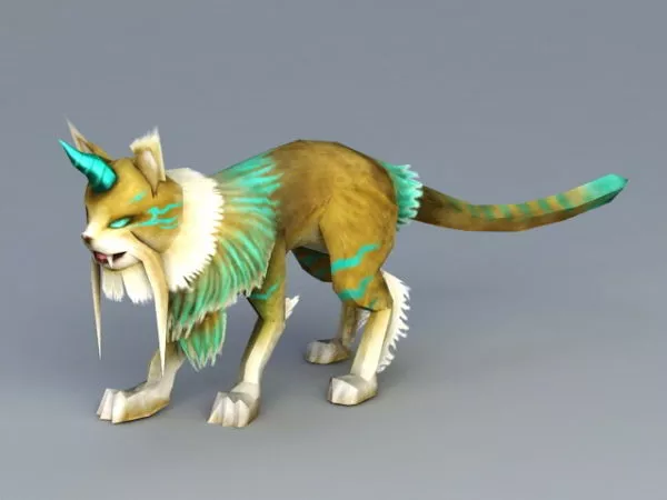 Anime Cat Beast 3d model Anime Cat Beast 3d model