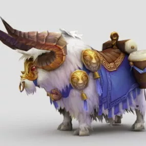 Anime Cattle Mount 3d model