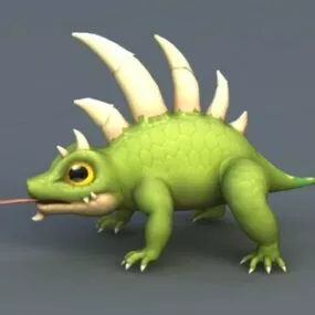 Anime Chameleon 3d model