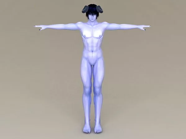 Anime Devil Guy 3d model Anime Devil Guy 3d model