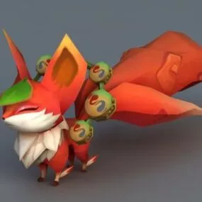 Anime Fox 3d model