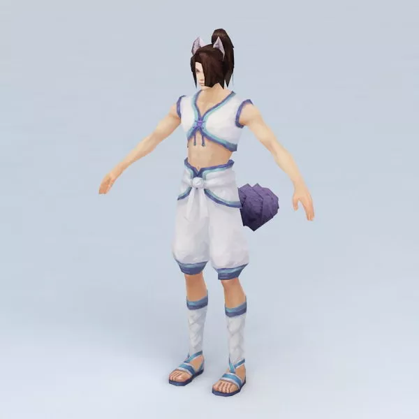 Lowpoly Fox 3d model