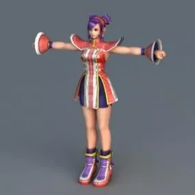 Anime Girl Cosplay 3d model
