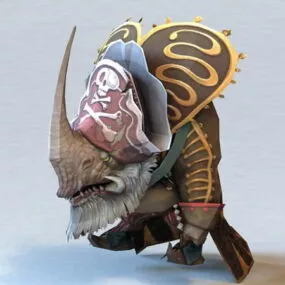 Anime Humanoid Rhino 3d model