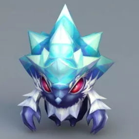 Anime Ice Hedgehog 3d model