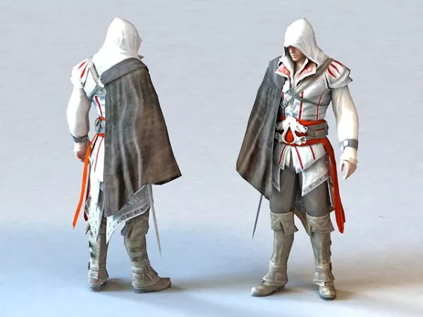 Anime Male Assassin 3d model Anime Male Assassin 3d model