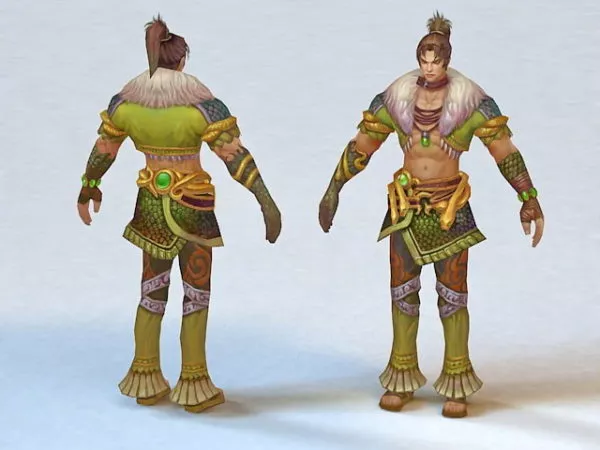 Anime Male Martial Arts Fighter 3d model Anime Male Martial Arts Fighter 3d model