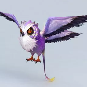 Anime Owl 3d model