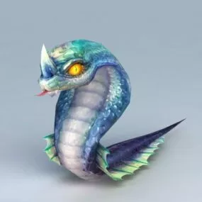 Anime Snake 3d model