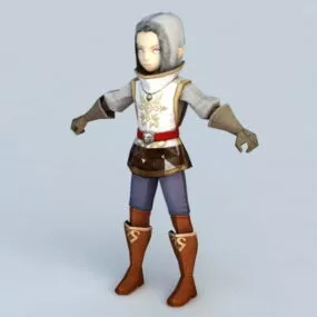 Anime Sorcerer Boy 3d model