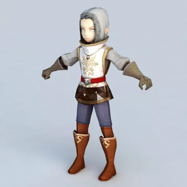 Anime Sorcerer Boy 3d model Anime Sorcerer Boy 3d model