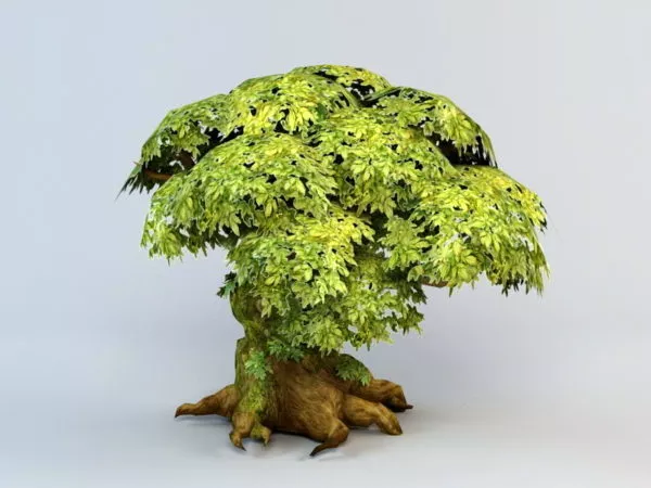 Anime Tree 3d model Anime Tree 3d model