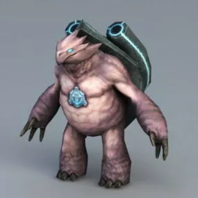 Anime Turtle Warrior 3d model