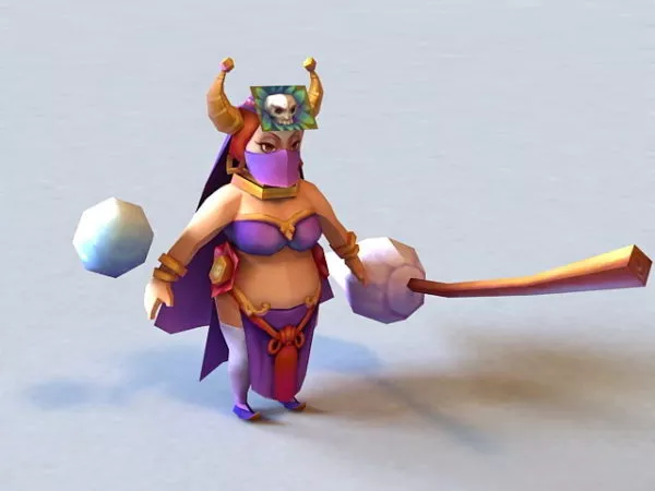 Anime Ugly Witch 3d model Anime Ugly Witch 3d model