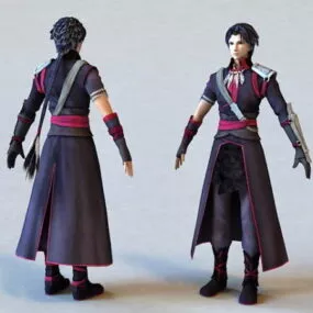 Anime Vampire Guy 3d model