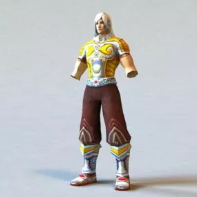 Anime Warrior With No Hands 3d model