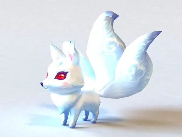 Cartoon Fox Rigged 3d model