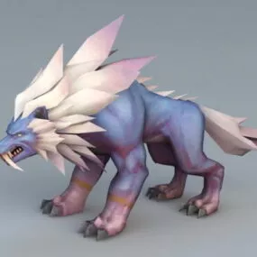 Anime Wolf 3d model