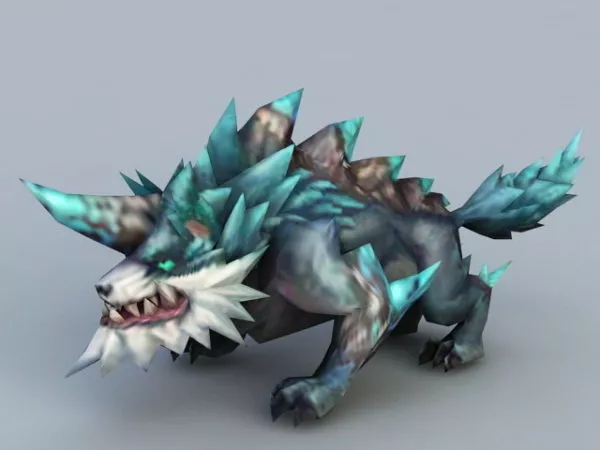 Scary Wolf 3d model