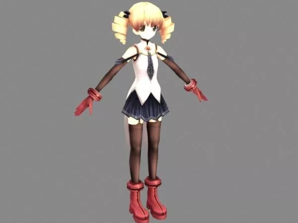 Chiyu Anime Character 3d model