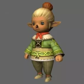 Anime Chibi Boy 3d model