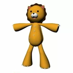 Character Anime Lion Toy 3d model