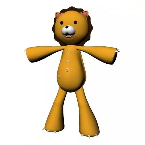 Character Anime Lion Toy 3d model Character Anime Lion Toy 3d model