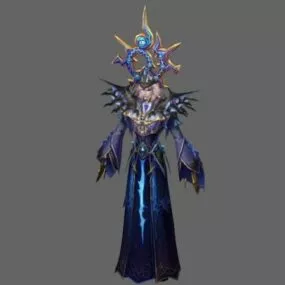 Anime Male Mage 3d model