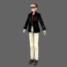 Character Anime Tomboy 3d model