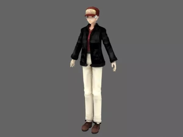 Character Anime Tomboy 3d model Character Anime Tomboy 3d model