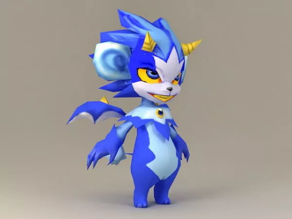 Cartoon Fox Rigged 3d model