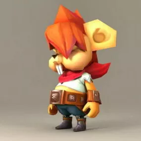 Anthropomorphic Squirrel 3d model