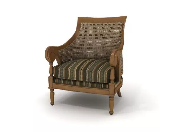 Antique Armchair Furniture 3d model Antique Armchair Furniture 3d model
